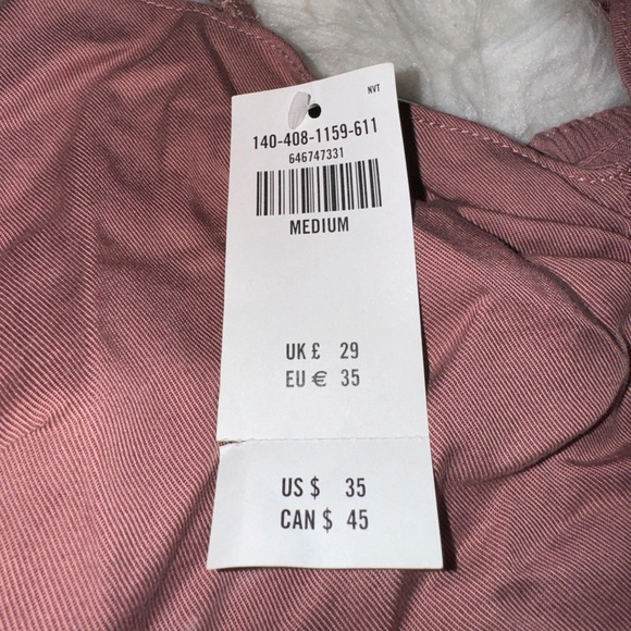 Cinch Front Cropped Cami from Abercrombie & Fitch in size Medium in Dusty Rose - Picture 6 of 6